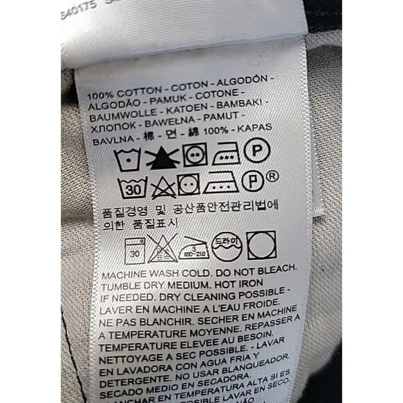 Levis 501 Jeans Mens 36 35x32 Straight Button Fly Black Distressed Cotton EUC - Picture 13 of 16